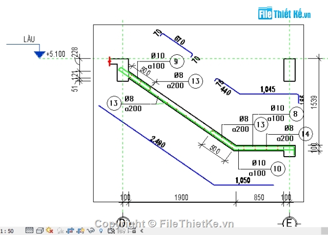 Biệt thự,mẫu biệt thự bằng revit,kết cấu kiến trúc,revit structure,kết cấu Biệt thự,file revit